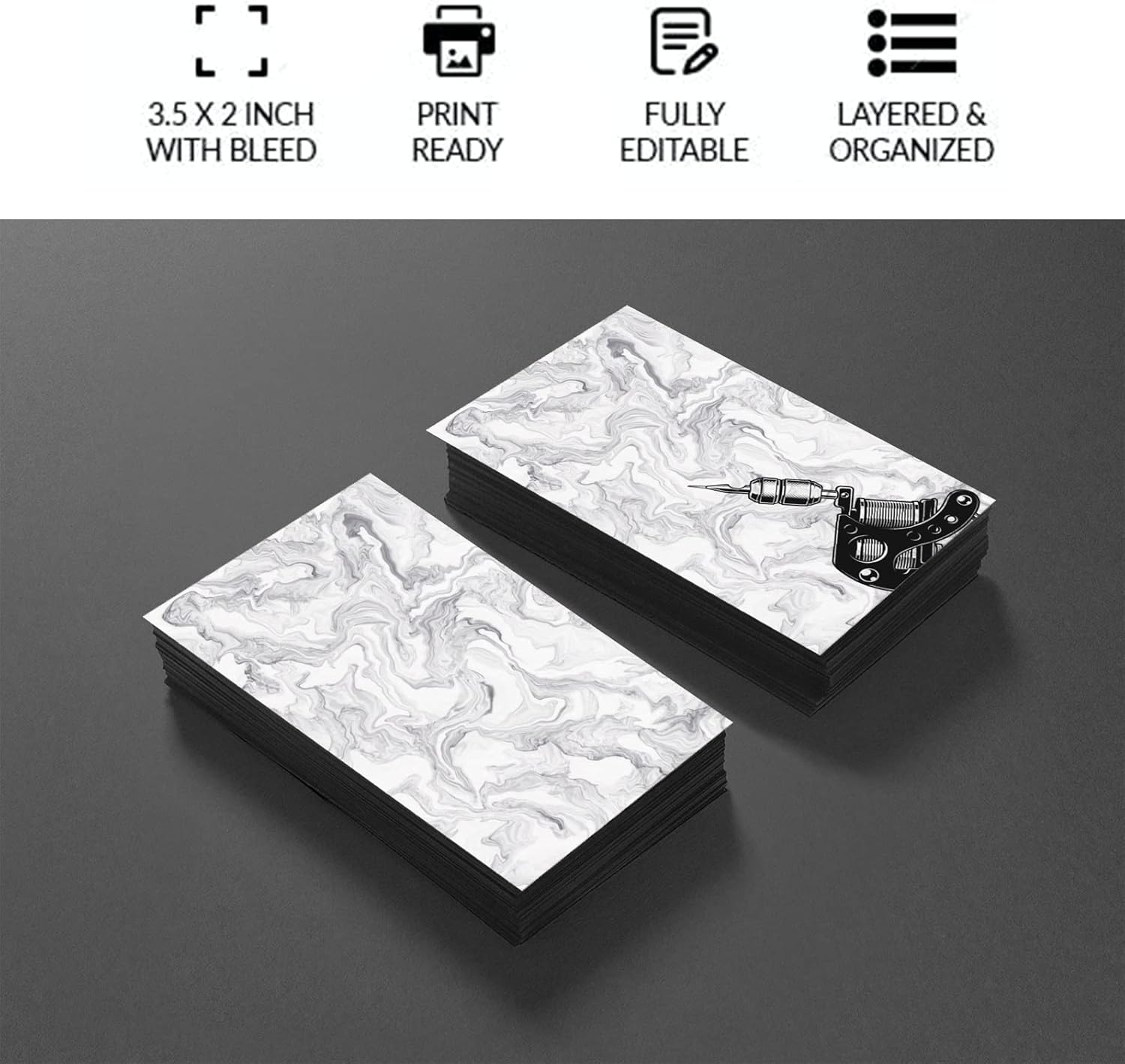 Tarjetas de visita personalizadas, 100 tarjetas de visita de impresión de doble cara, personalizadas con tu logotipo, tarjetas personalizadas de 3.5