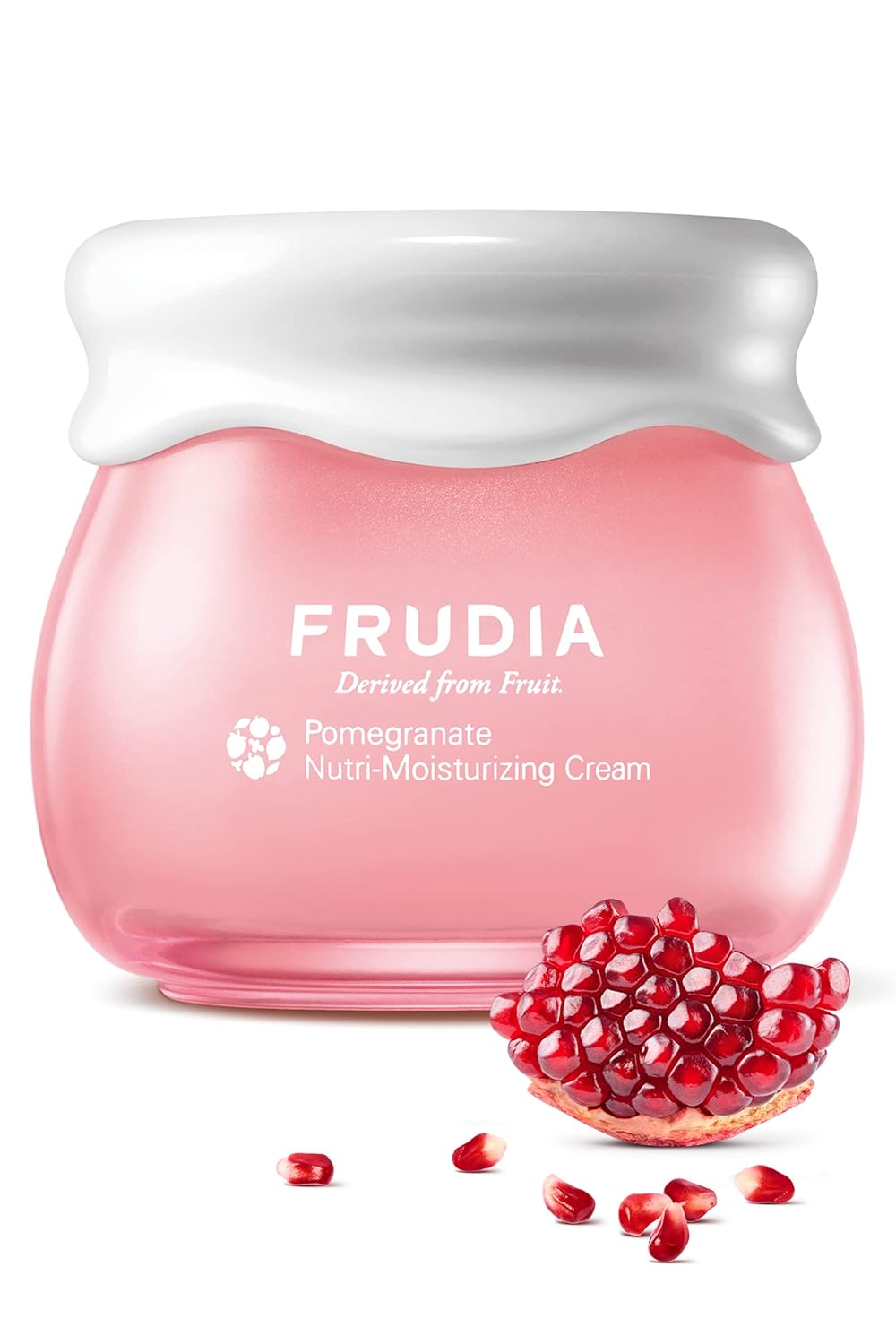 FRUDIA WELCOS Crema facial nutri-hidratante de granada  Hidratante facial para firmeza de la piel y vitalidad, crema hidratante facial coreana para