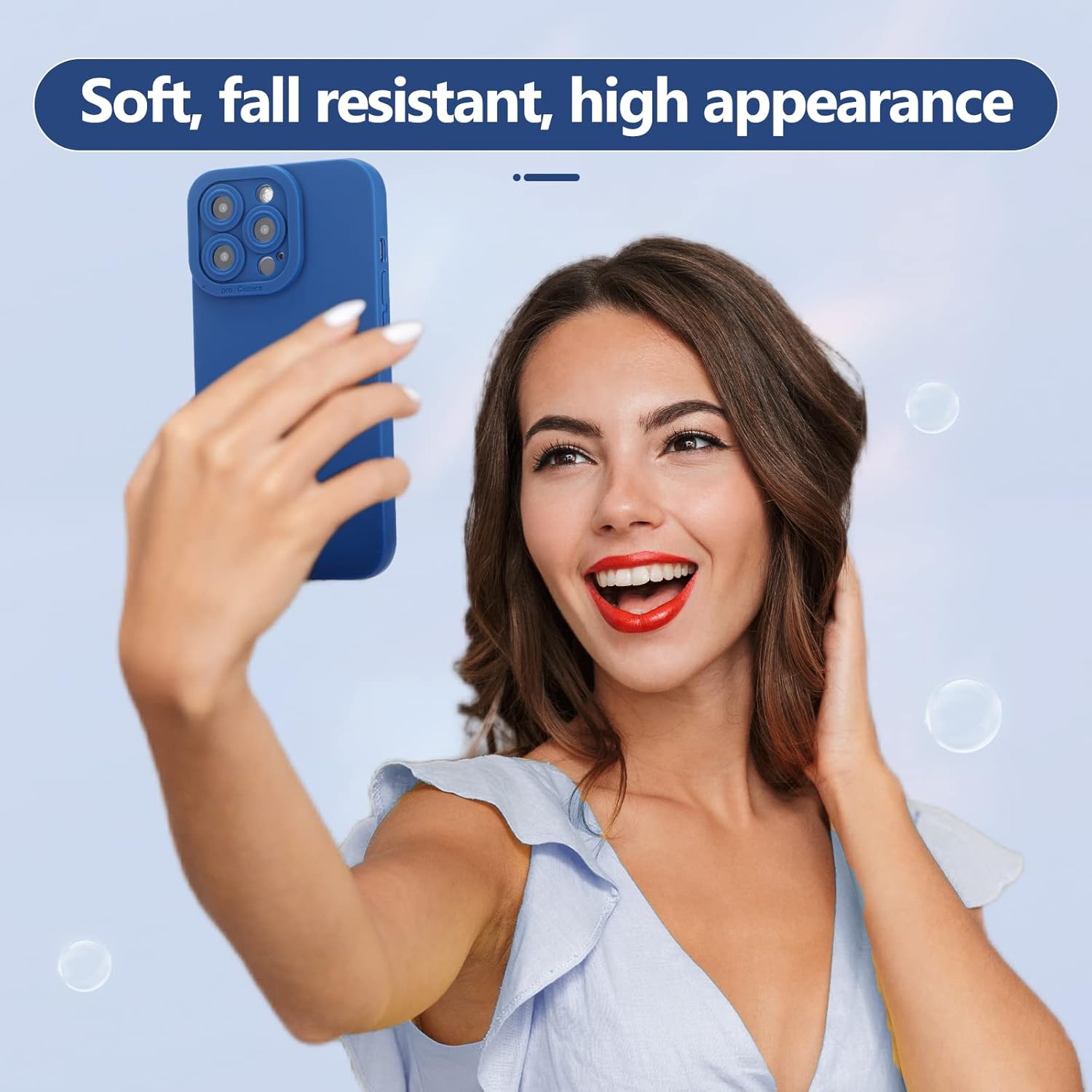 Designed for iPhone 13 Pro Max Case, Soft Liquid Silicone Slim Protective Shockproof Phone Case Cover with Anti-Scratch Microfiber Lining, 6.7 inch