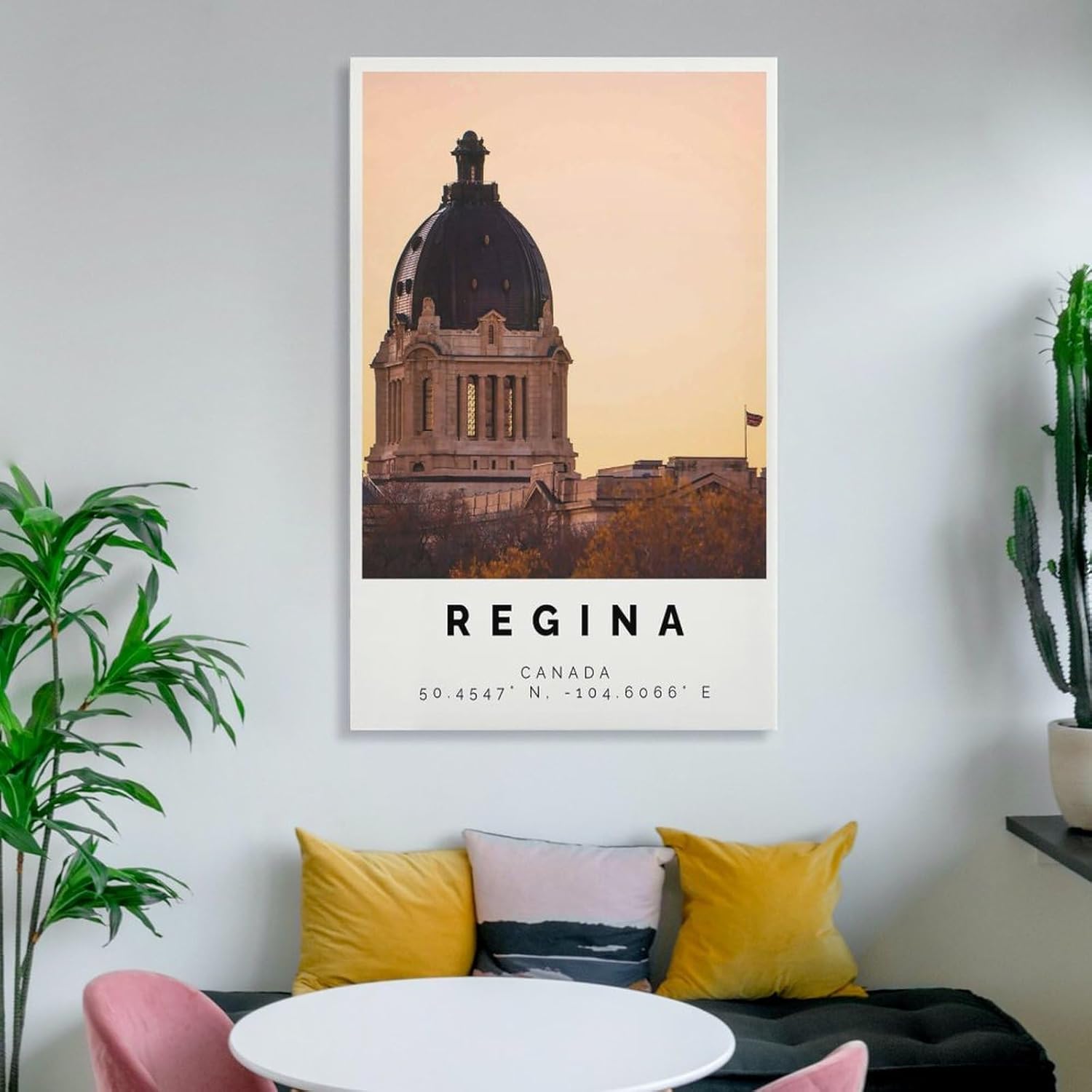Regina Foto Dekor, Regina Geschenk Reise Druck,Saskatchewan,Büro Wandkunst, Canvas Wall Art Print Poster For Home School Office Decor Unframe-style