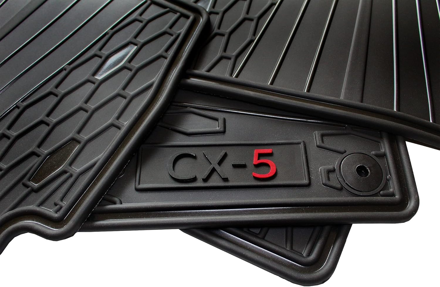 Alfombrillas de coche para Mazda CX5 FWD OEM originales  todo tipo de clima  de goma resistente  (2017, 2018, 2019, 2020, 2021, 2022, 2023) juego