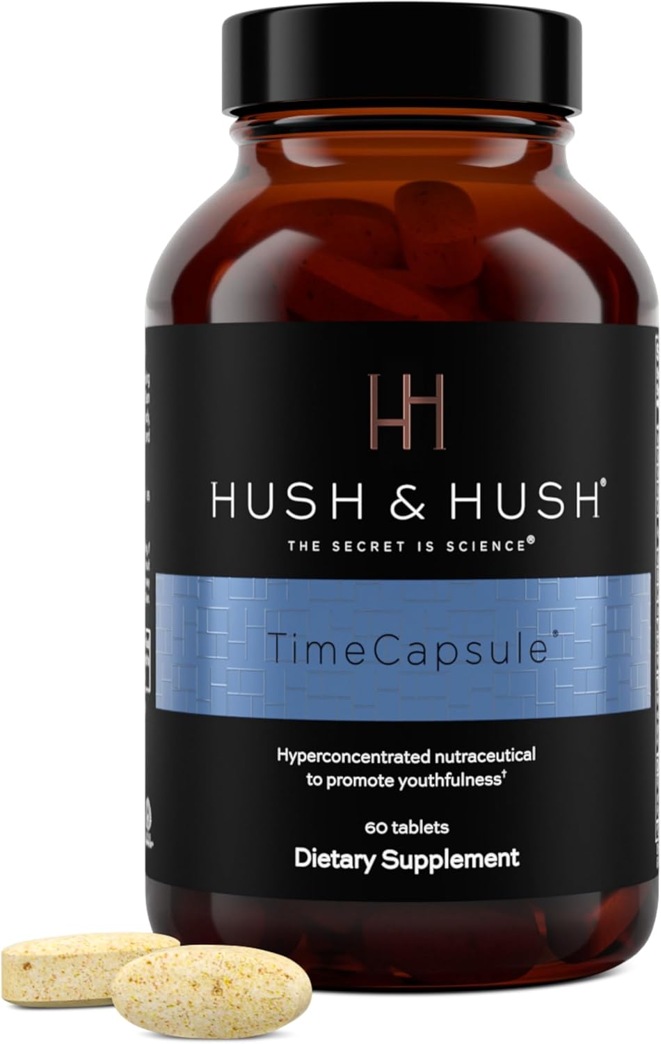 Hush & Hush TimeCapsule Multivitamínico para mujeres, multivitamínico para hombres, suplementos nutracéuticos limpios que contienen ácido