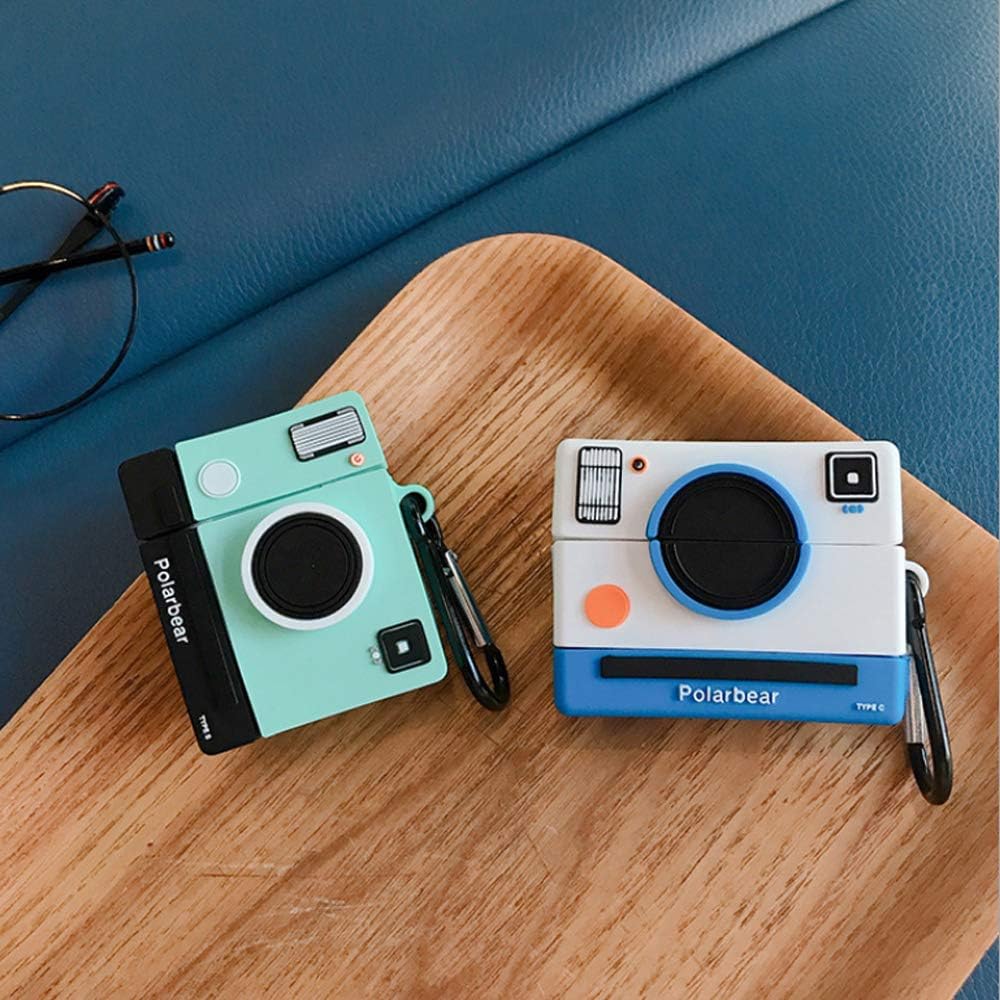 Funda compatible con cámara AirPods 12, funda protectora de silicona retro para AirPods, niños, adolescentes, niños y niñas, divertida funda Kawaii