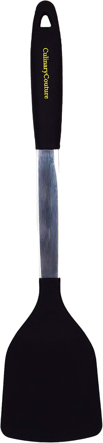 Juego de espátula de silicona  Utensilios de cocina de acero inoxidable y silicona resistentes al calor  608F  Herramientas de espátula para