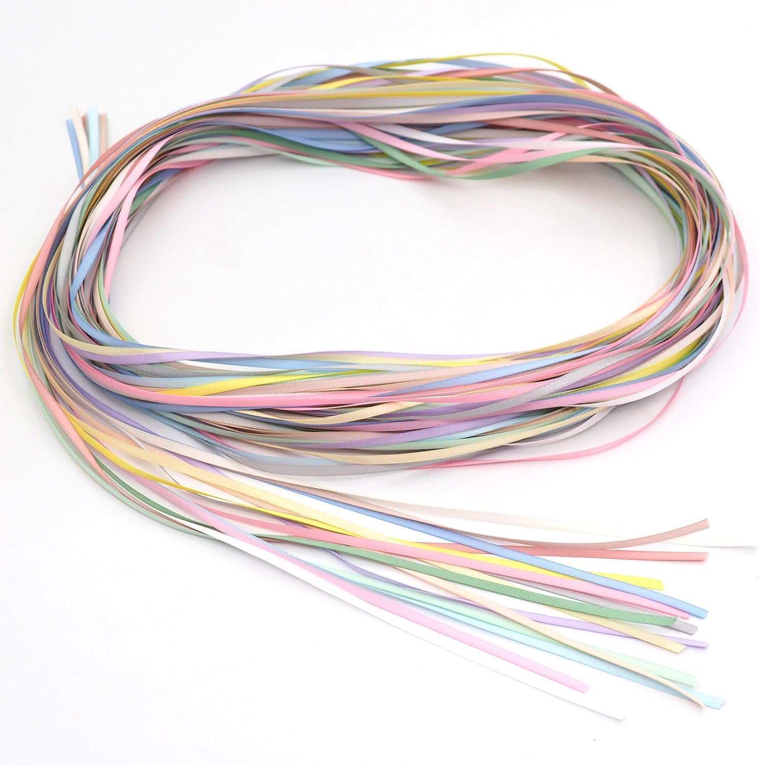 Cinta de satén de poliéster de doble cara de 18 de pulgada, 49 yardas, 15 colores, material de adorno de bricolaje, cintas de satén para festivales,