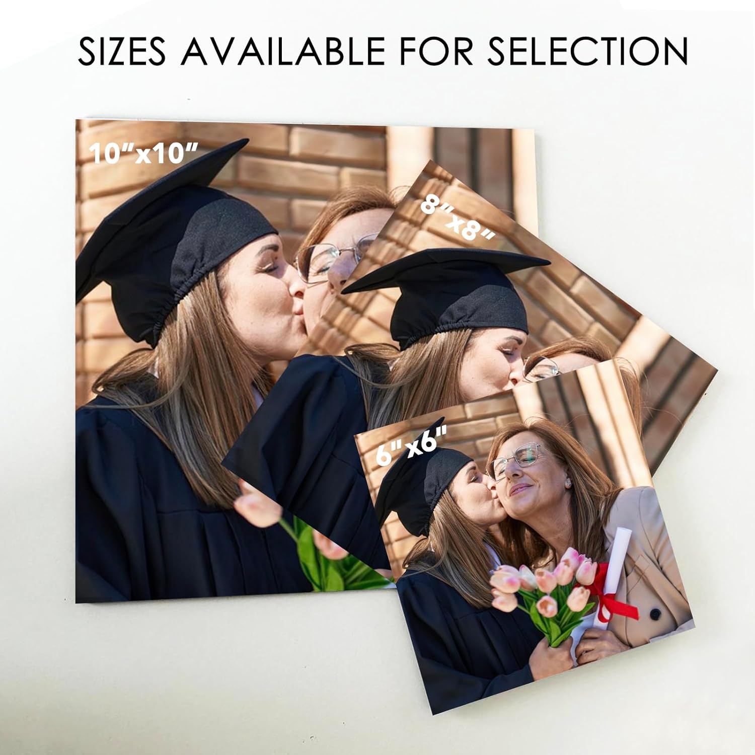 Custom Style Marcos de fotos personalizados con caballete, regalos de fotos personalizados para bebés, amigos, familia, mascotas, marco de forma