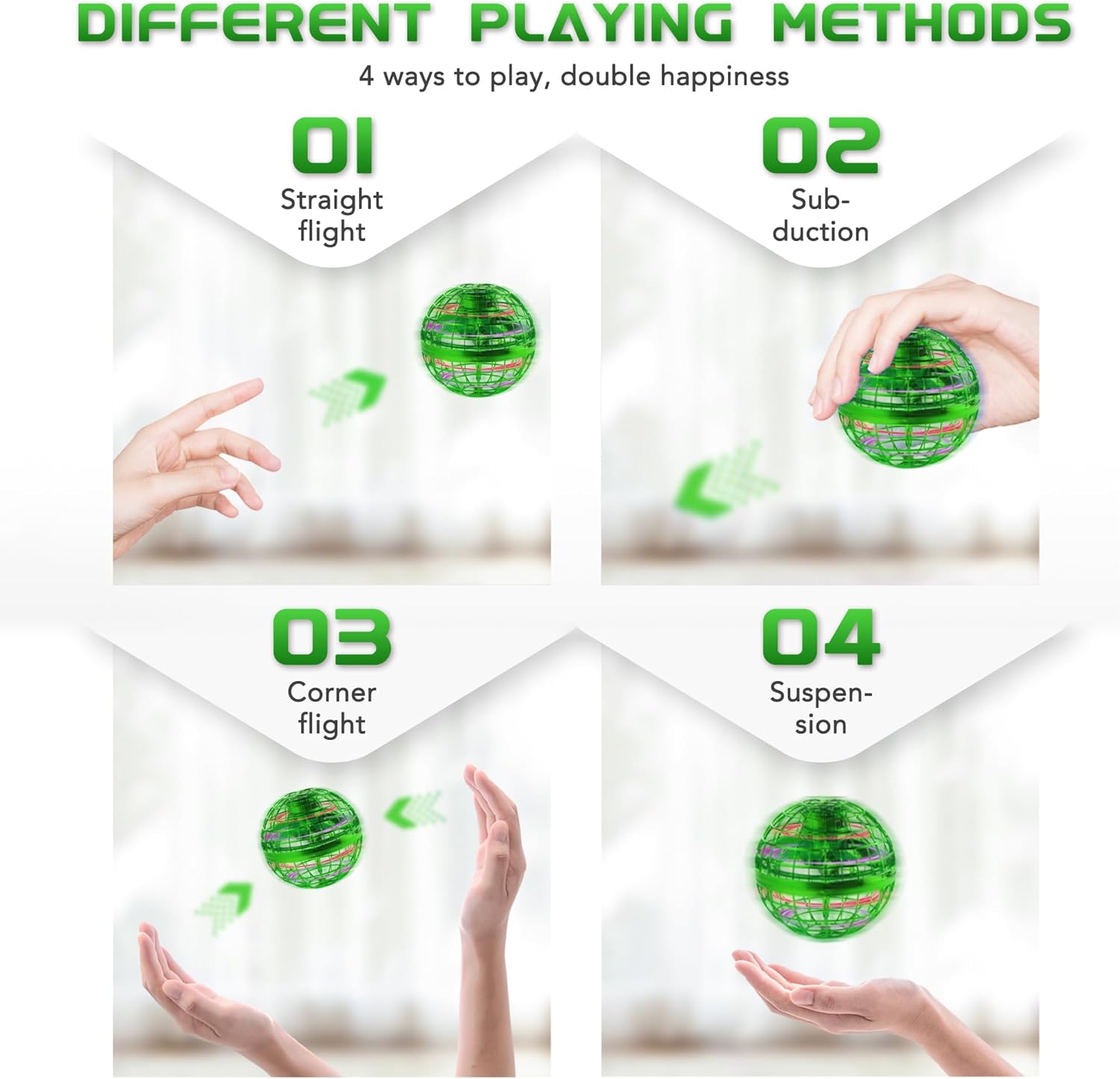 Juguete de bola de orbe volador 2023, juguete volador Boomerang Fly Spinners para niños y adultos, juguete de bola voladora para interiores y
