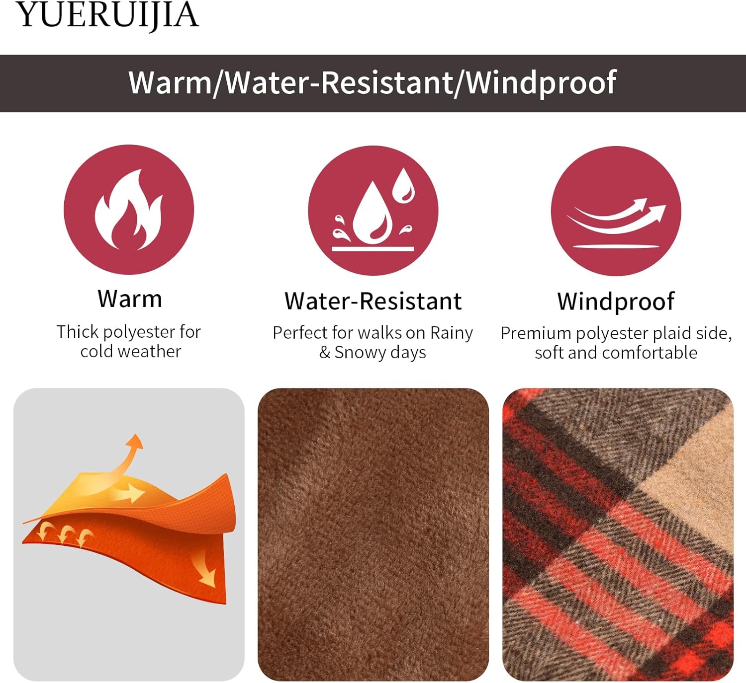Abrigo de invierno para perro, chaqueta para perro, chaqueta de franela, impermeable, resistente al viento, ropa cálida para perro, abrigo de estilo