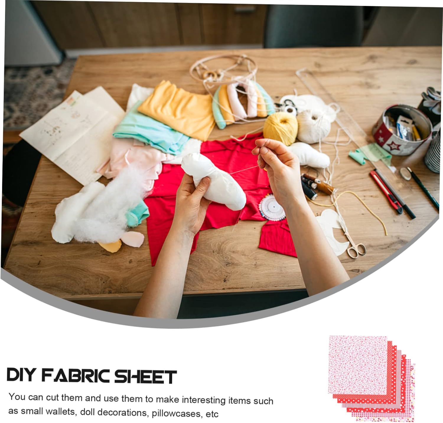 7 unids DIY algodón patchwork acolchado tela primavera cuadros tela de costura algodón precortado edredón tela grasa cuartos precortados edredón