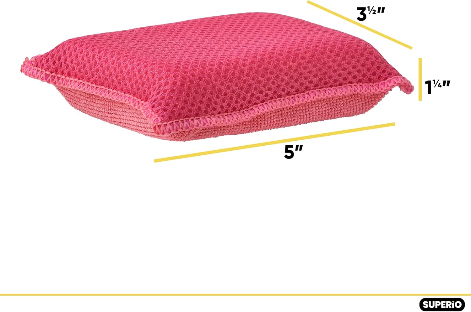 Miracle – Esponjas de microfibra para cocina, antiarañazos, limpieza multiusos de platos, sartenes y encimeras, lavable a máquina, paquete de 3