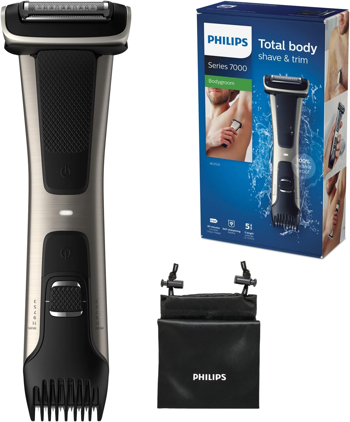 Afeitadora Corporal Philips Bodygroom 7000 Bg7025