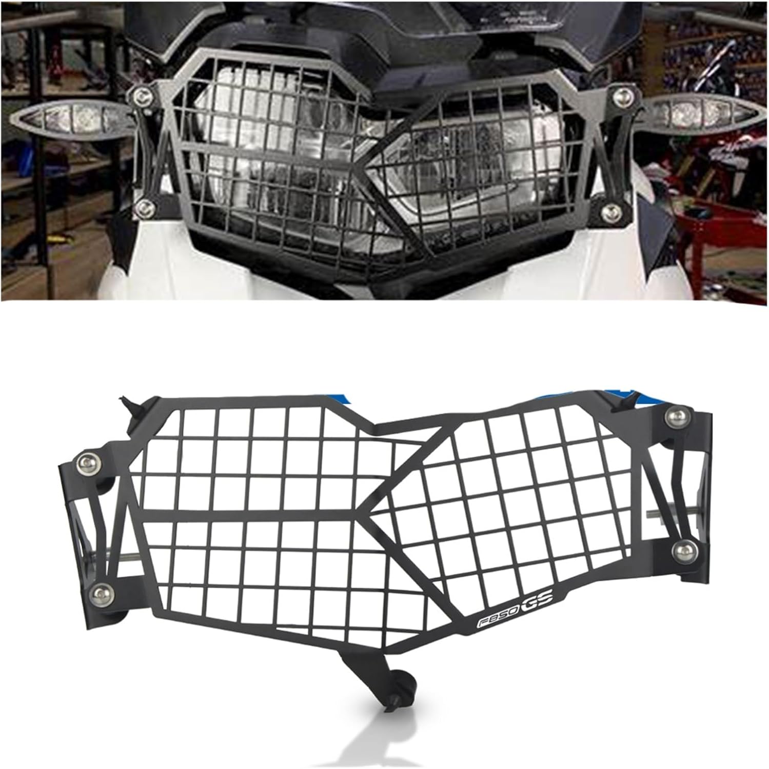 Accesorios de motocicleta para BM-&W F850GS F 850 GS F850 GS F 850GS 2018 2019 2020 2021 2022 Cubierta de protección de faros delanteros Rejilla de