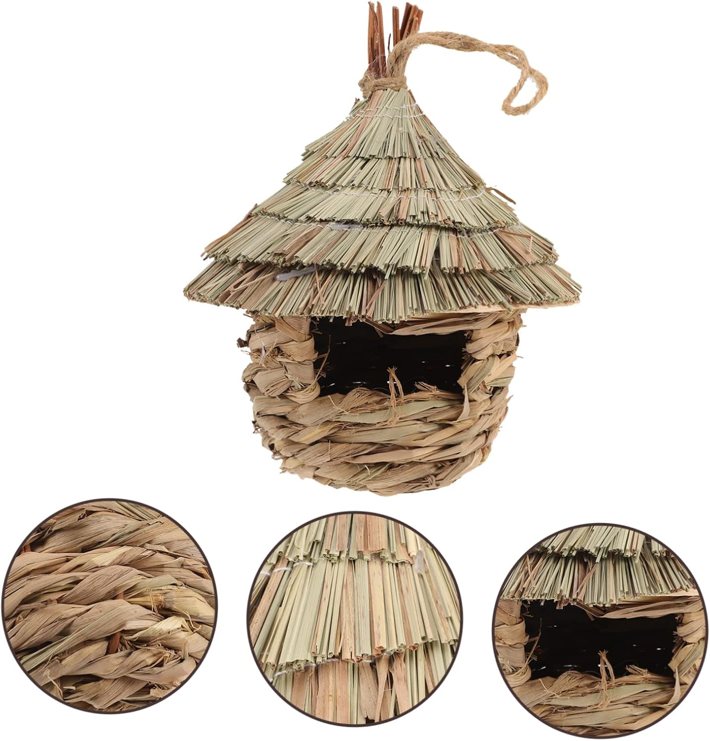 POPETPOP Piel de pájaro, casa de ardilla, jaula de palomas, accesorios para hámster, casas de colibríes, jaulas colgantes para pájaros, casa de