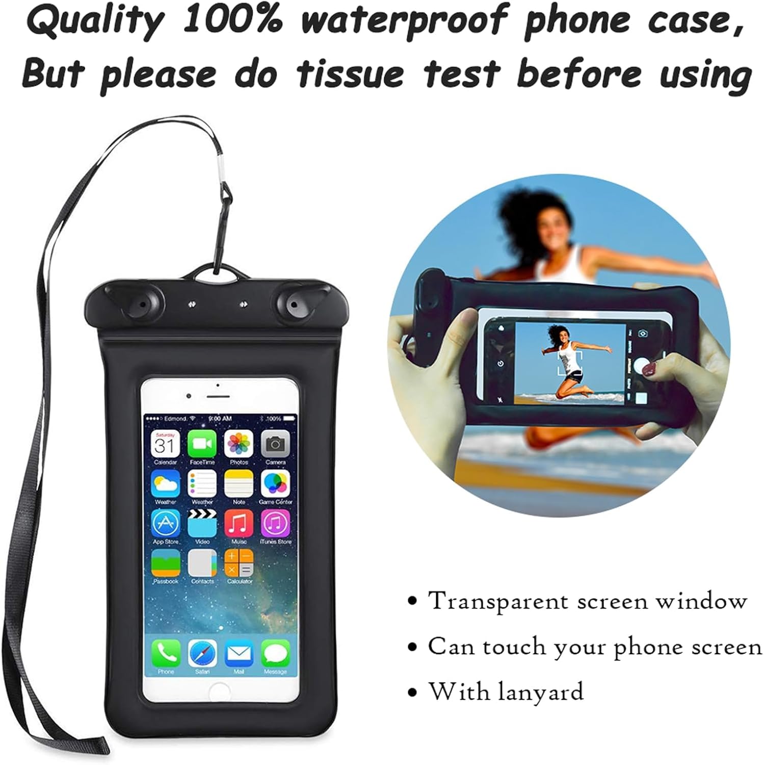 OMGear Mochila impermeable, bolsa impermeable para teléfono, 40, 30, 20, 10 y 5 L, flotante, saco seco para kayak, lancha, vela, piragüismo,