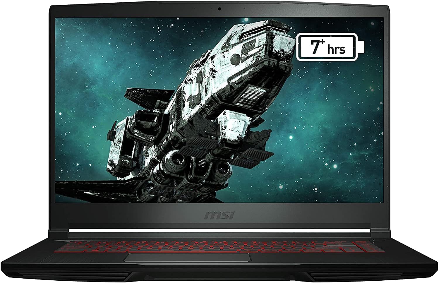 MSI Laptop delgada para juegos GF63, 15.6″ FHD 144Hz, Intel i5-11400H, RTX 3050, 16GB RAM, 512GB NVMe SSD, Windows 11, aluminio negro