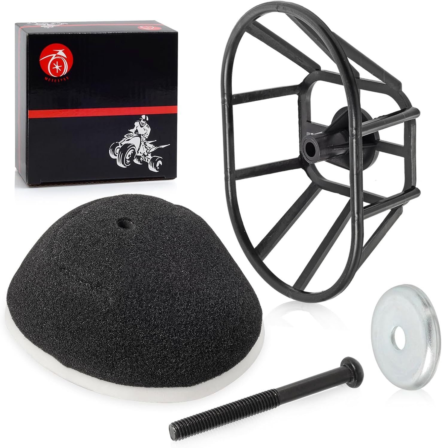 Kit de filtro de aire jaula titular cesta de admisión para Yamaha Blaster 200 Grizzly 125 Breeze 125 YFA1 Raptor 125 250 2XJ-14458-00-00