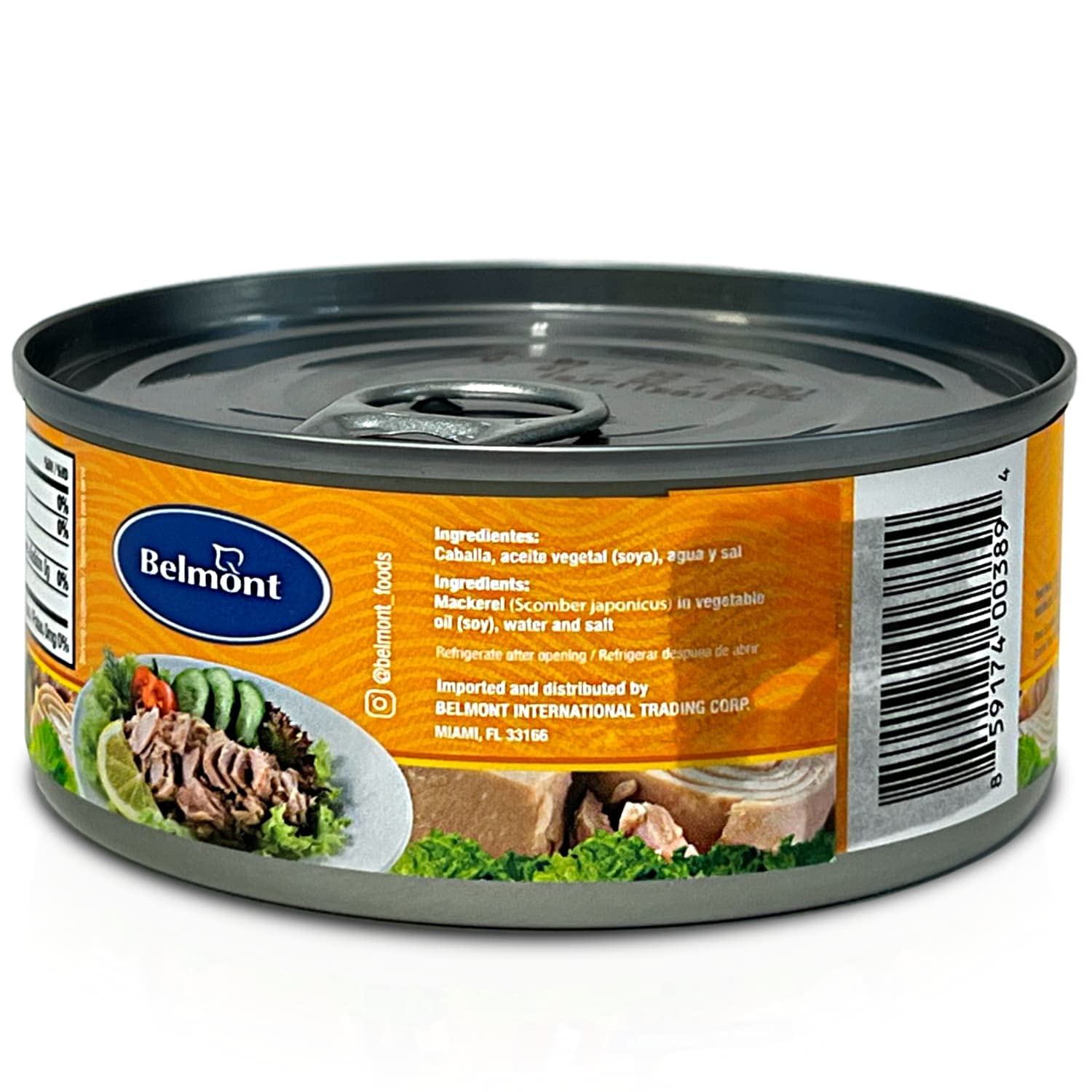 Belmont Filete Caballa en Aceite Vegetal  Filetes de Caballa Peruana Paquete de 3