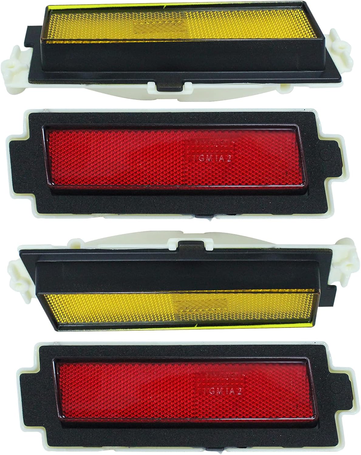 LAFORMO Chevy Monte Carlo Conjunto de lentes de luz para lámpara de marcador lateral delantera y trasera para Chevy Monte Carlo 1981-1988 Par