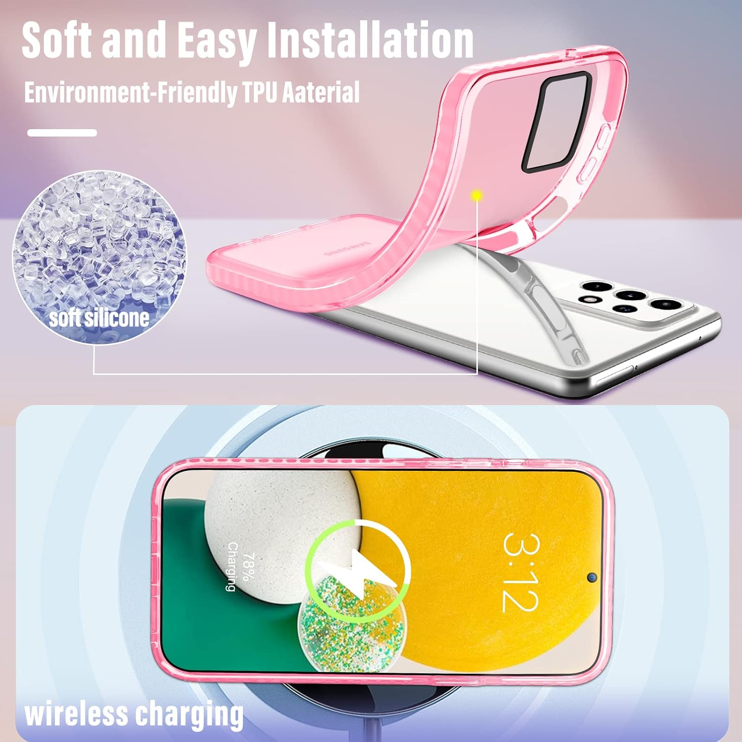 Toycamp Funda para Samsung Galaxy A53 5G 5G para mujer, diseño de collage vintage, para niñas y adolescentes, bonita funda de impresión para Galaxy