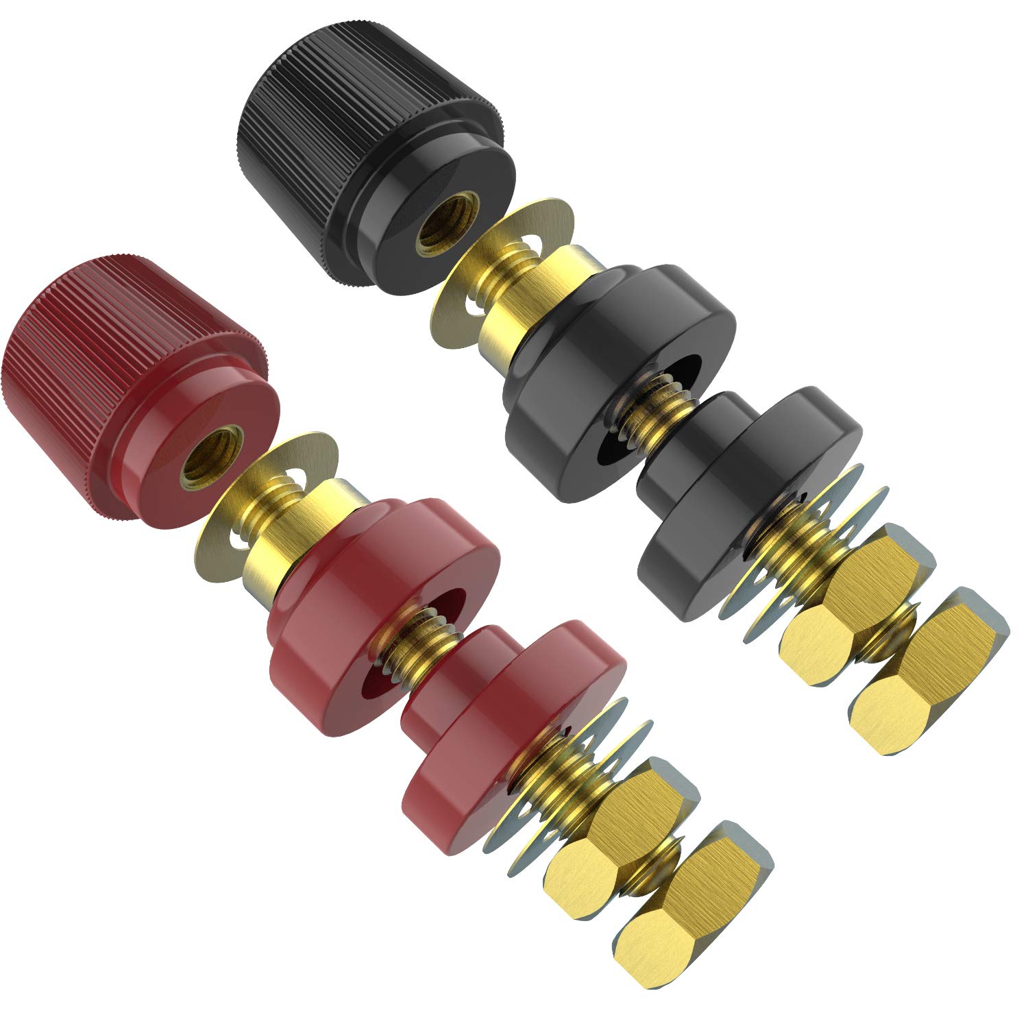 Kit de terminales de conector de poste de conexión de batería remota premium de 0.315 in (516″) para conexión de cable o puente extendido