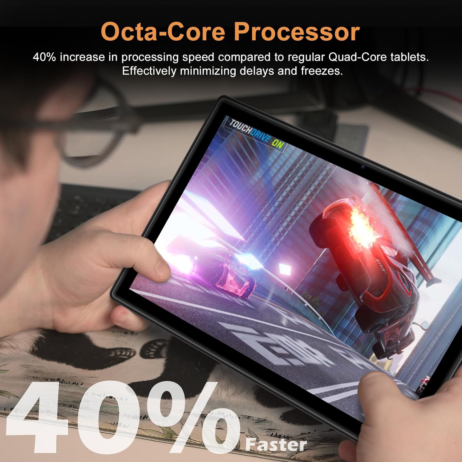YYSWIE Tablet de 10 pulgadas, tableta Android 13 con CPU de 8 núcleos, 4+4 GB de RAM 512 GB ROM expandible, tabletas de computadora con batería de