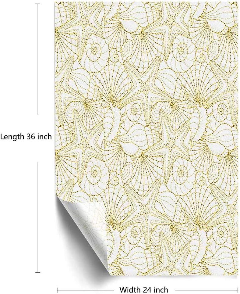 Película de privacidad para ventana subacuática, conchas marinas, conchas de berberecho, tono grunge, criaturas de la vida marina, acuario, Art