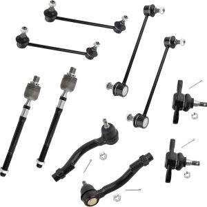 10 unids Kit de suspensión delantera interior exterior barra de acoplamiento extremo delantero trasero barra estabilizadora enlace delantero 10 unids Kit de suspensión delantera interior exterior barra de acoplamiento extremo delantero trasero barra estabilizadora enlace delantero