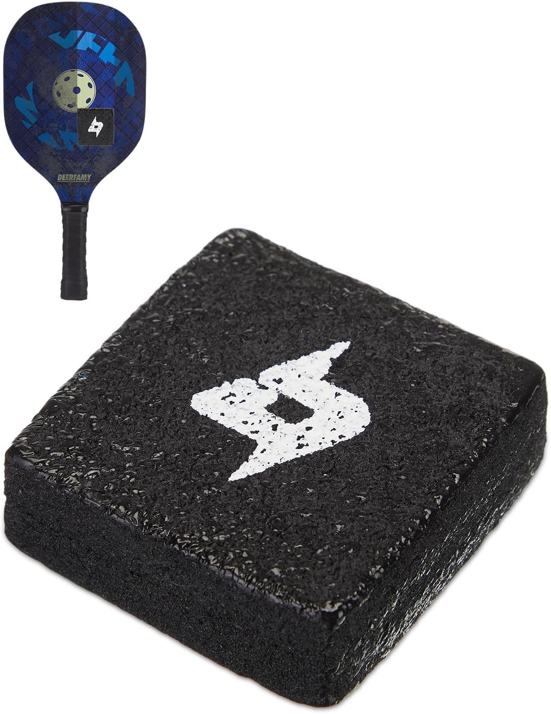 DEERFAMY Borrador de paletas de pickleball, limpiador de raqueta de pickleball de fibra de carbono, la mejor barra de goma natural para eliminar
