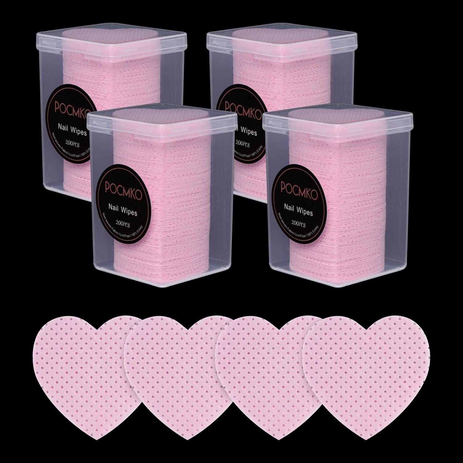 800 toallitas de uñas sin pelusa para removedor de esmalte de uñas de gel, toallitas quitaesmalte de uñas, removedor de pegamento de uñas,