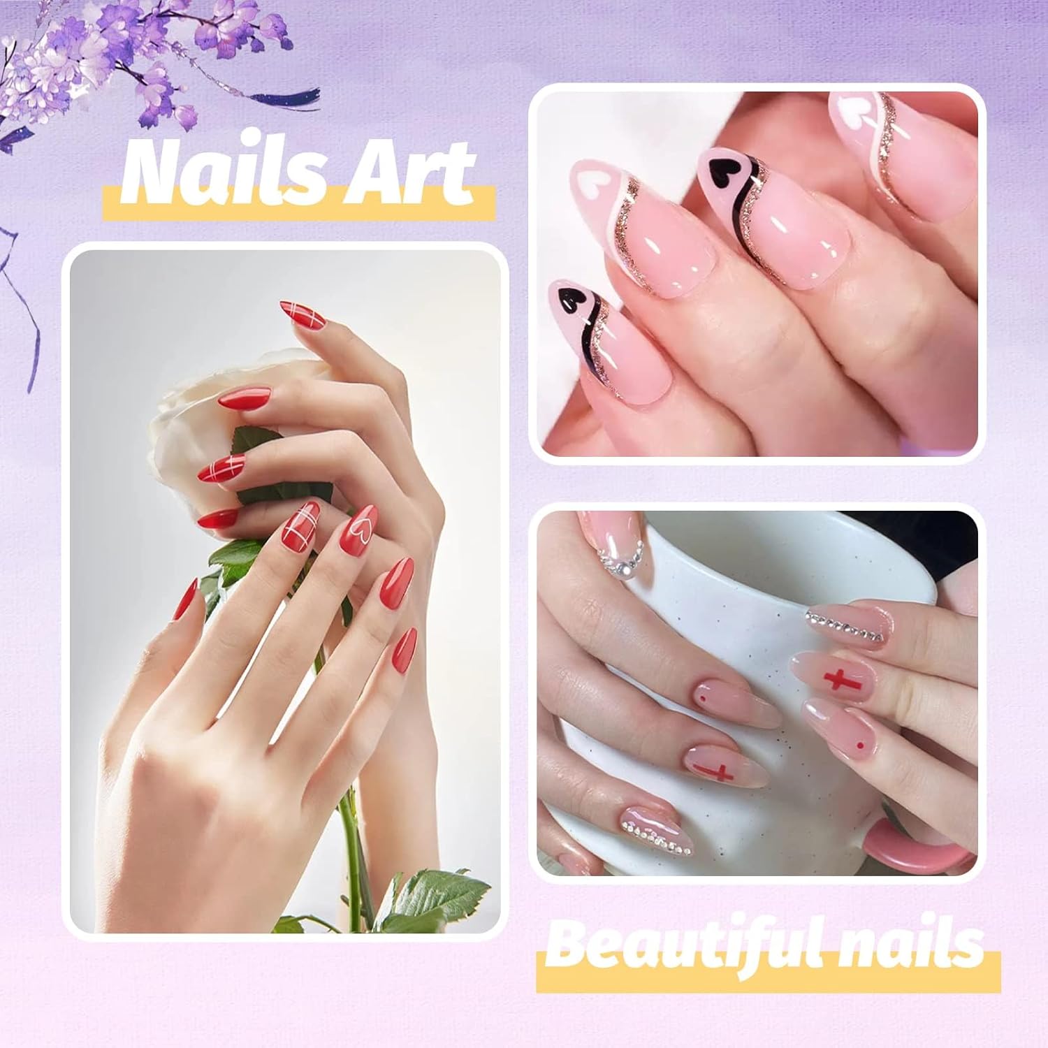 240 puntas de uñas de almendra medianas, uñas de almendra preformadas medio mate, uñas postizas de gel para extensiones de uñas para el hogar,