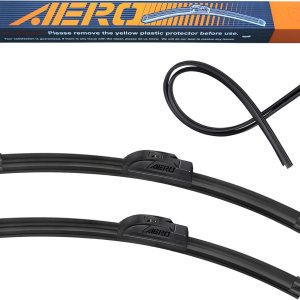 AERO Voyager – Limpiaparabrisas 26pulgadas + 14pulgadas para todas las estaciones, de la misma calidad prémium que la del fabricante original, AERO Voyager – Limpiaparabrisas 26pulgadas + 14pulgadas para todas las estaciones, de la misma calidad prémium que la del fabricante original,