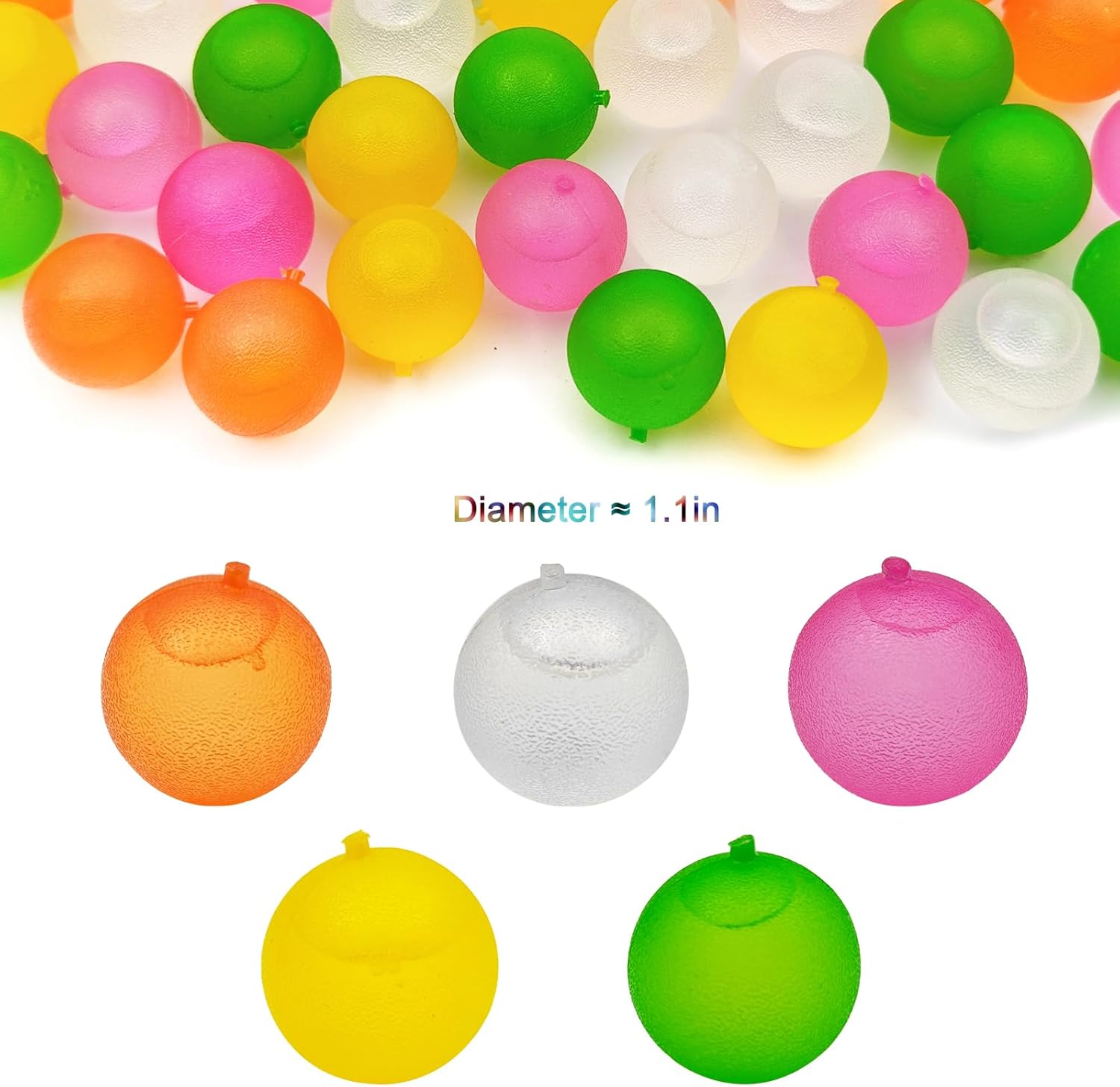 Paquete de 40 cubitos de hielo de plástico reutilizables para bebidas como whisky, vino o café, para mantener tu bebida fría durante más tiempo, se