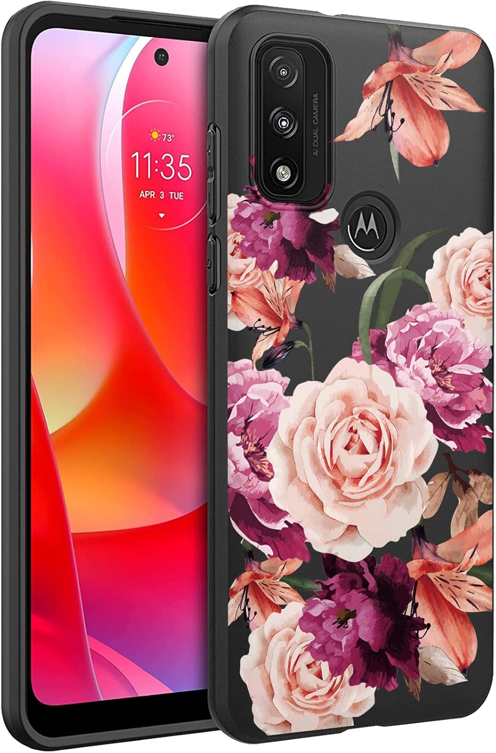 Starhemei Funda para Moto G Play 2023, Moto G Pure, TPU delgada de goma de silicona flexible, funda protectora suave para Motorola Moto G Play 2023