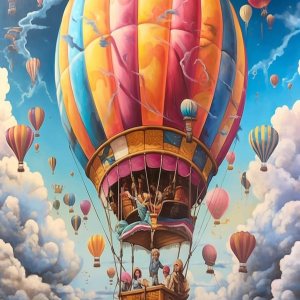 PIPISKY Kit de pintura por números de fantasía globo aerostático paisaje DIY para adultos y niños Proyecto de arte fácil para el hogar, idea de PIPISKY Kit de pintura por números de fantasía globo aerostático paisaje DIY para adultos y niños Proyecto de arte fácil para el hogar, idea de