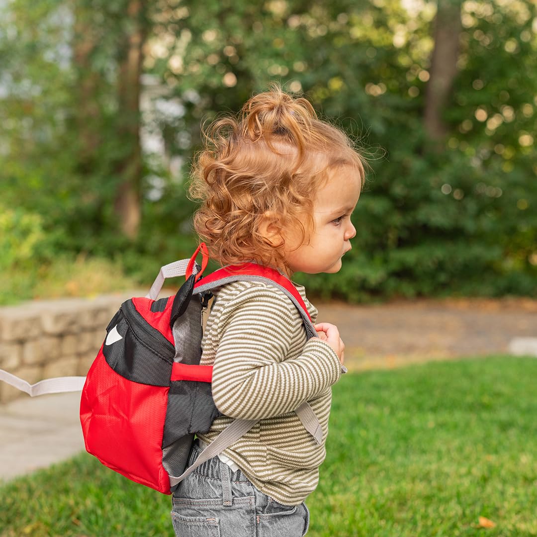 Sonna Arnés para bebé con correa para niños pequeños, con correa antipérdida, arnés de seguridad para niños para caminar  Correa de mochila roja