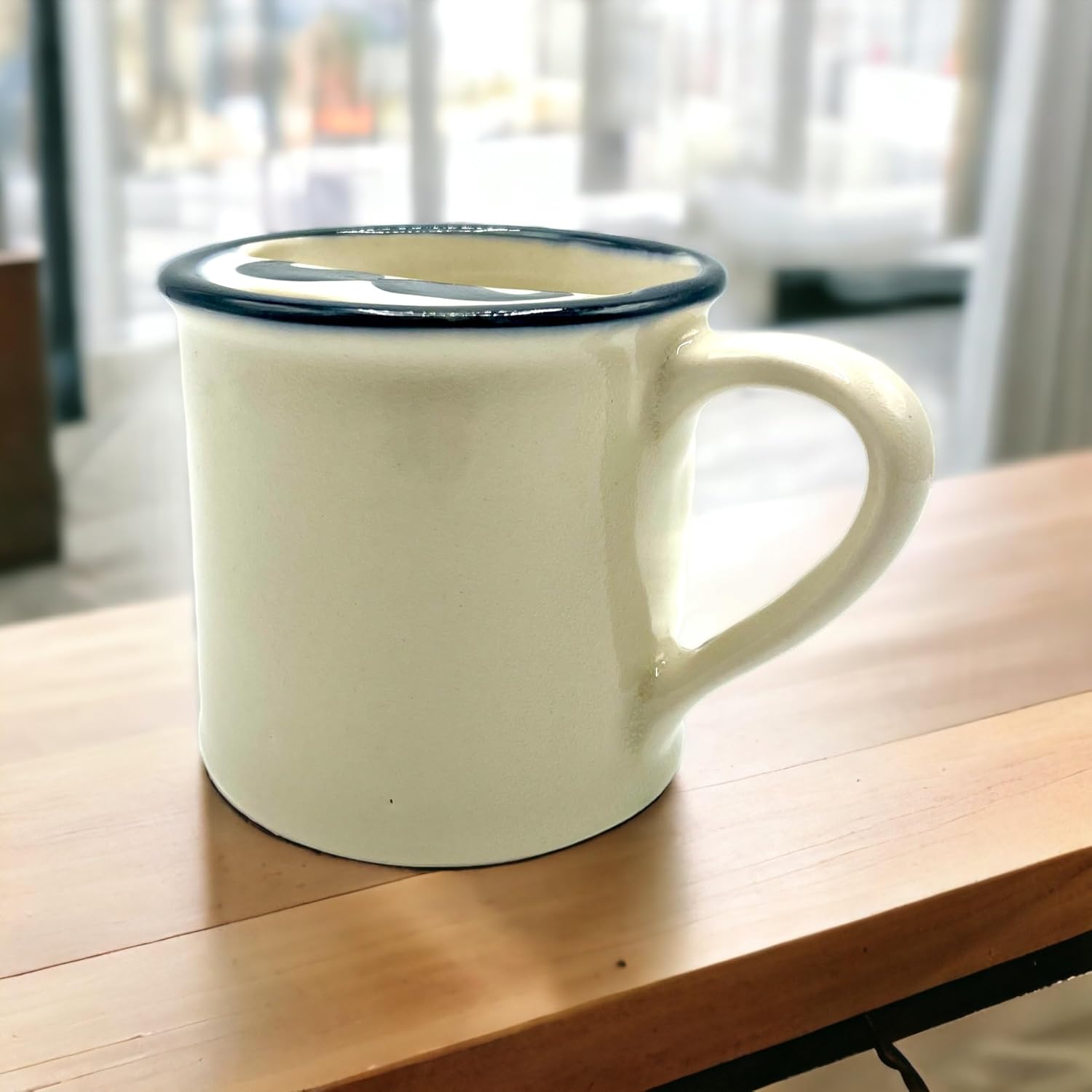 Taza con protector de bigote  Protege tu bigote del café, té y otras bebidas  Gres premium  Hecho a mano por artesanos en los Estados Unidos