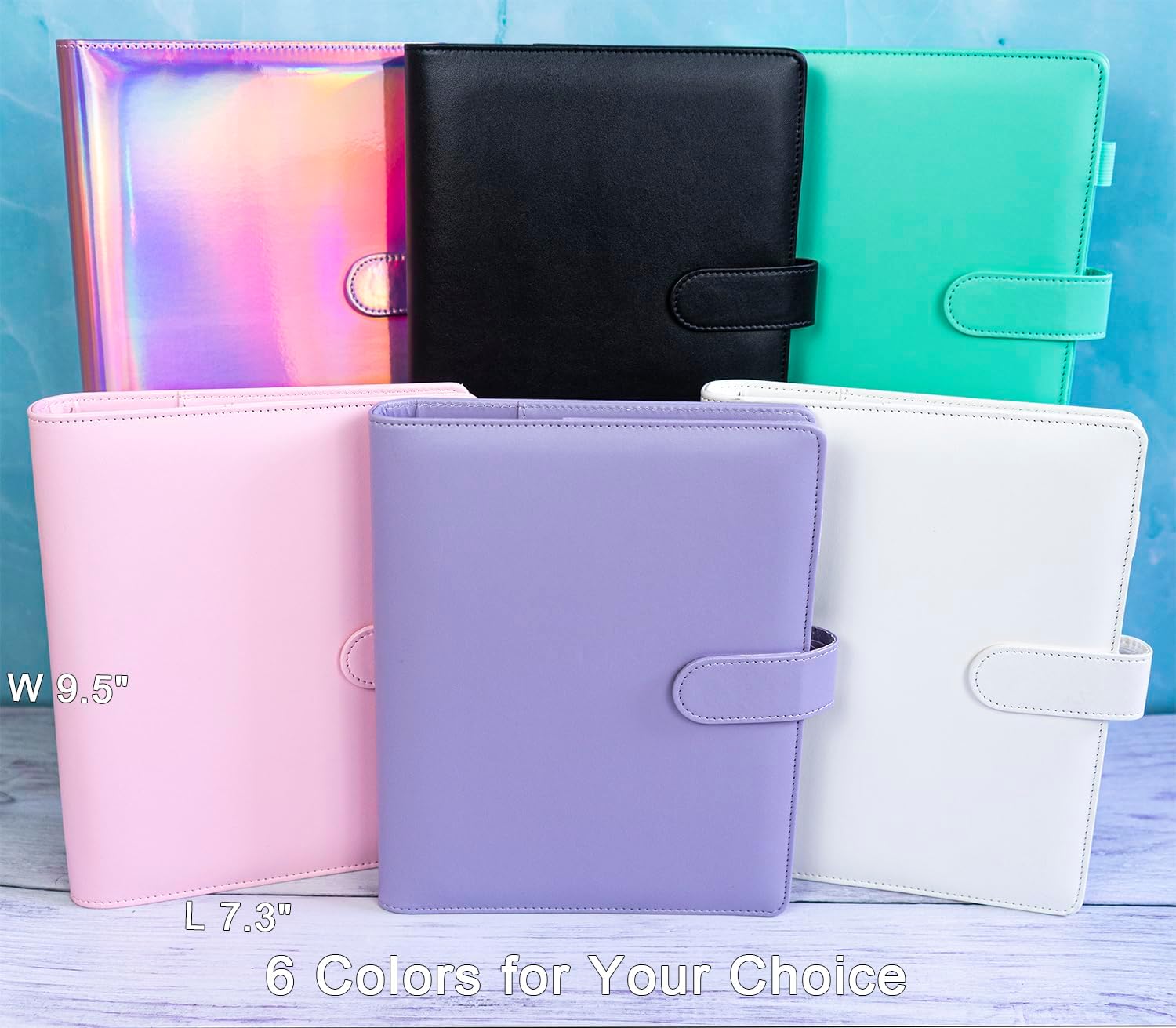Carpeta de tarjetas A5 con 30 páginas para tarjetas de 4 bolsillos, álbum de 6 anillos con 240 ranuras para tarjetas, cubierta de piel sintética con
