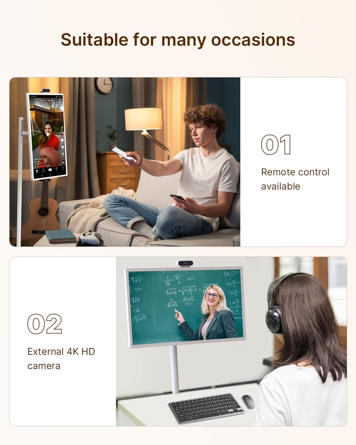 ApoloSign Monitor portátil de 32″ 1080p con pantalla táctil Incell, sistema operativo Android (compatible con Google Store), batería incorporada