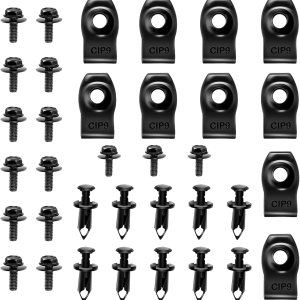 UGSHY Pack-35 – Perno protector para cubierta del motor de automóvil, dispositivo fijo en forma de U de metal, revestimiento de guardabarros de UGSHY Pack-35 – Perno protector para cubierta del motor de automóvil, dispositivo fijo en forma de U de metal, revestimiento de guardabarros de