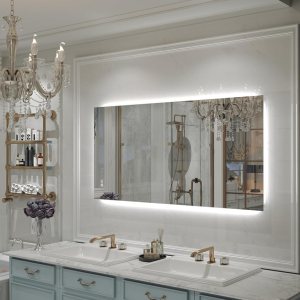 Homebay Espejo LED retroiluminado de 28 x 36 pulgadas, espejo de tocador regulable, función de memoria CRI90+ ultra brillante, 3 colores (30K40K60K) Homebay Espejo LED retroiluminado de 28 x 36 pulgadas, espejo de tocador regulable, función de memoria CRI90+ ultra brillante, 3 colores (30K40K60K)