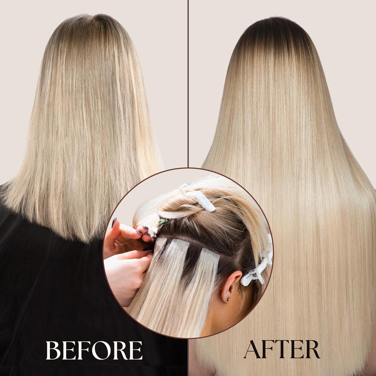 WIGI – 180 piezas de cinta de doble cara de alta calidad para extensiones de cabello, extensiones de cabello, cinta de repuesto para extensiones de
