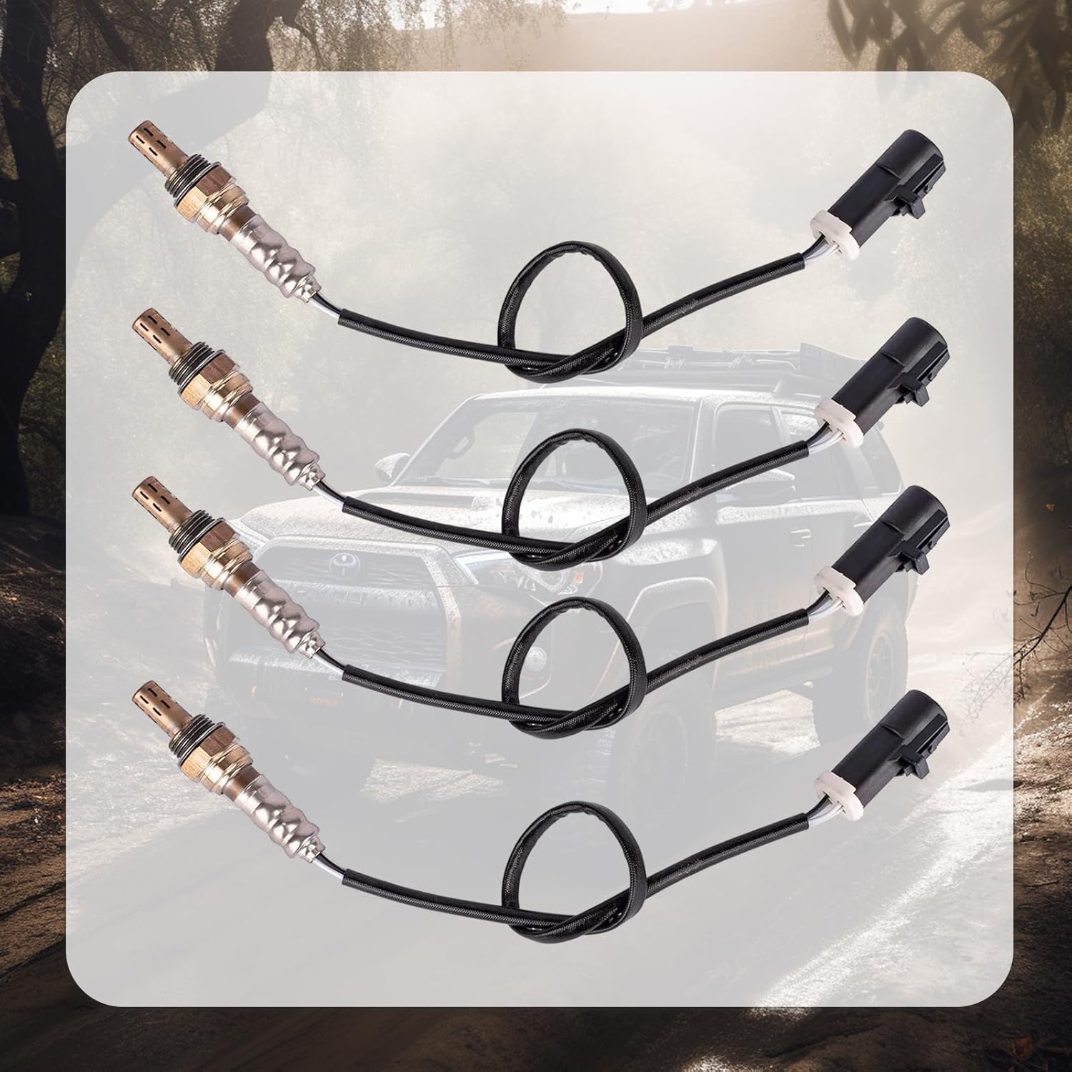 Yeoflagtrade Sensor de oxígeno O2 15716 15717 15718 15719 aguas arriba aguas abajo compatible con Ford Contour E-250 Van E-350 Super Duty E-450