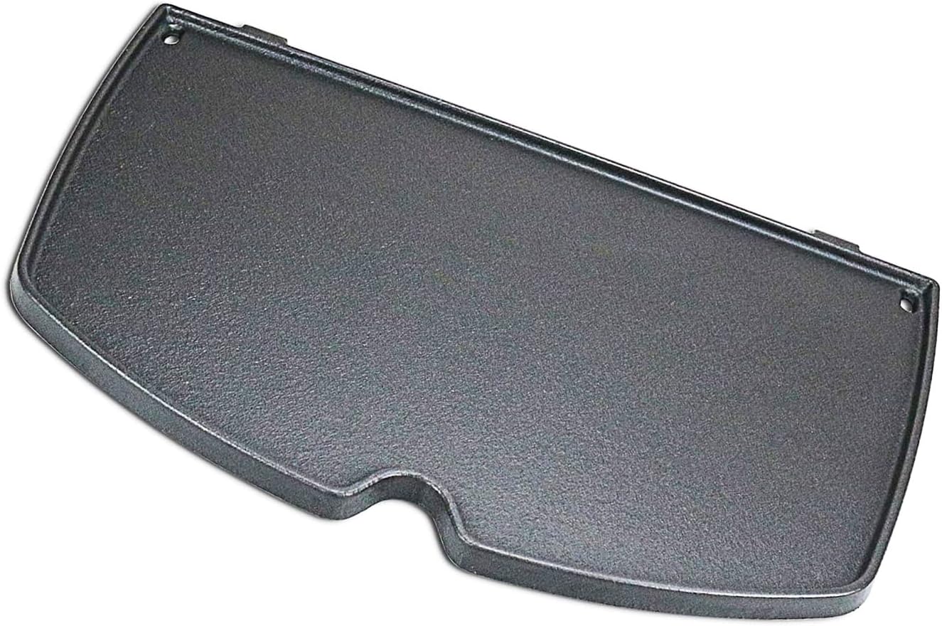CF55H – Plancha de cocina de hierro fundido de 12.5 x 8.5 pulgadas para Weber 6558 Reemplazo para parrillas Weber Q100 Q120 Q140 Q1000 Q1200 Q1400