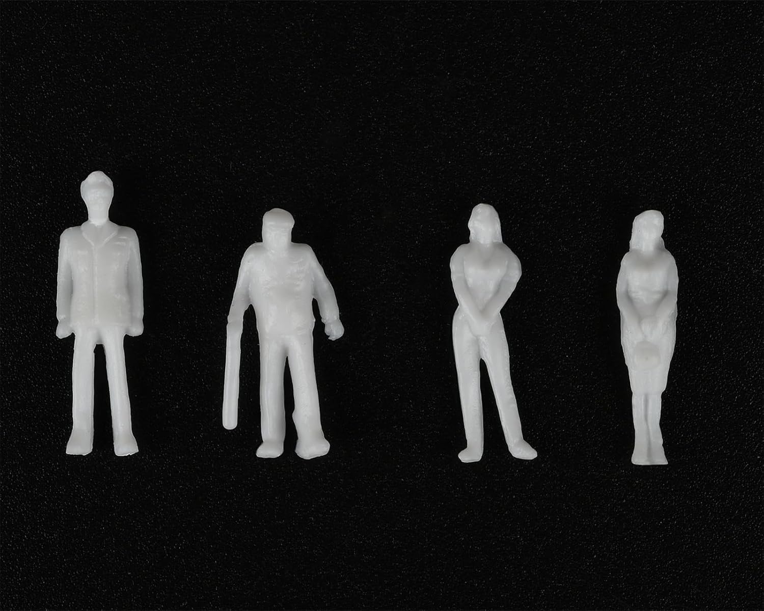 DS. DISTINCTIVE STYLE Figuras sin pintar a escala 1100 100 piezas surtidas poses en miniatura para diseño arquitectónico, proyecto de decoración de