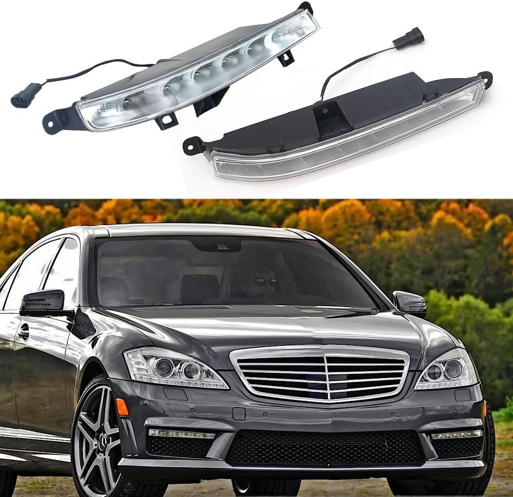 Para Mercedes Benz W221 S63 AMG 2007-2013 Luz antiniebla DRL Correr diurna Luces de la lámpara 2218201356 2218201456 izquierda y derecha