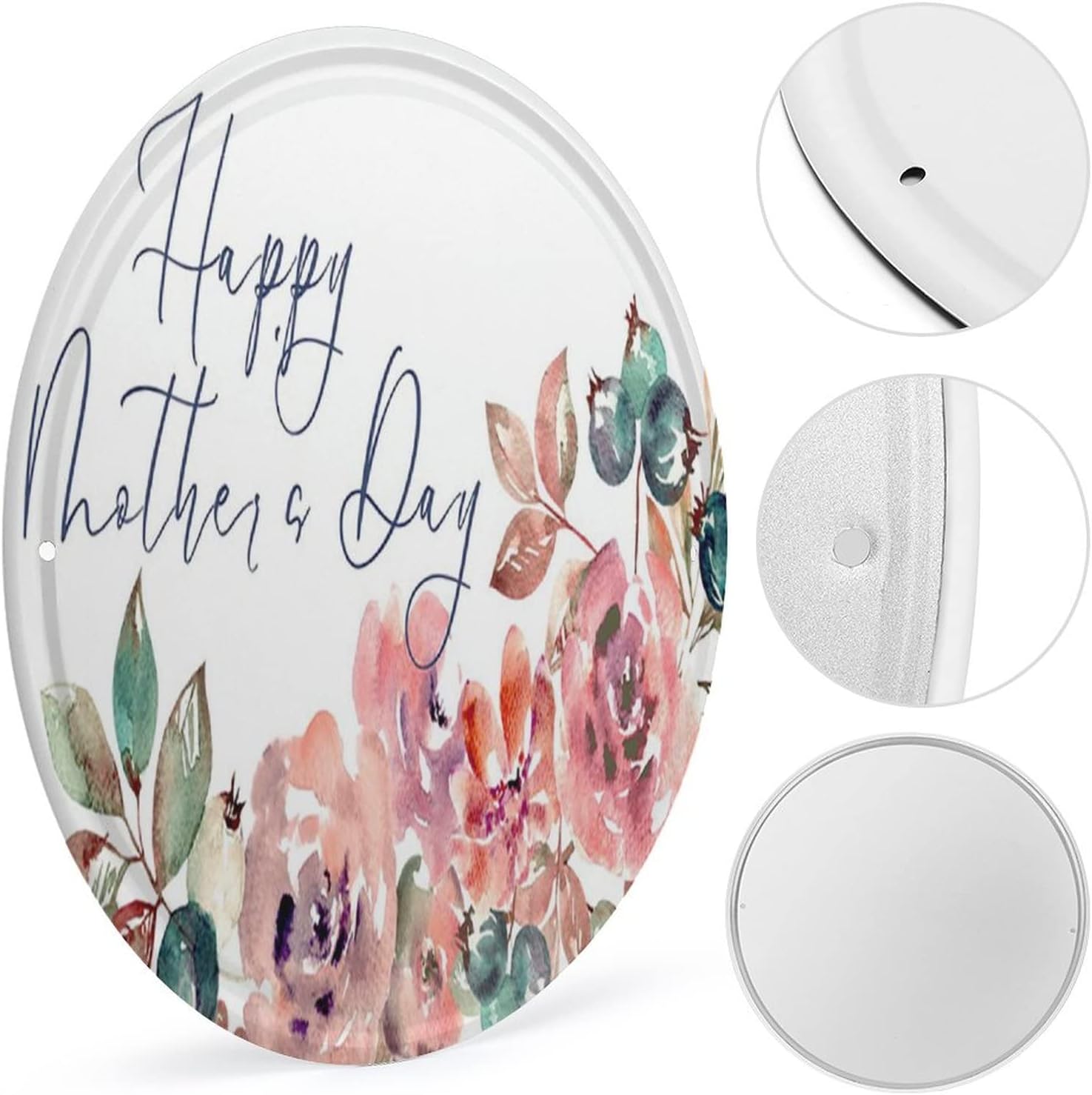 Cartel de metal con texto en inglés Happy Mother’S Day (Happy Mother’S Day de Stranger Things), decoración de pared, 6 x 6 pulgadas, cocina, puerta,