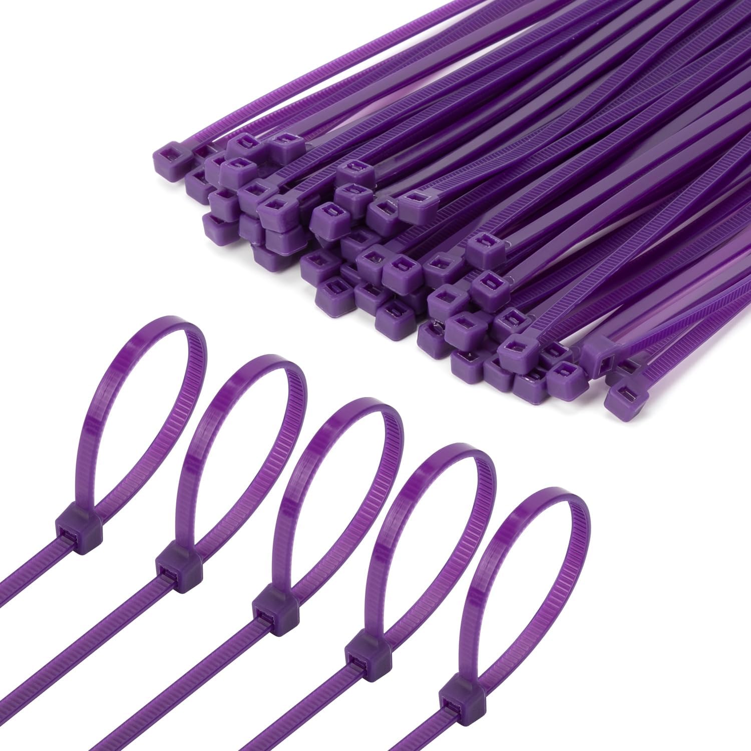 Armpow 1000 bridas moradas de 6 pulgadas, resistencia tesile de 18 libras, lazos de nailon autobloqueantes de primera calidad para uso en interiores