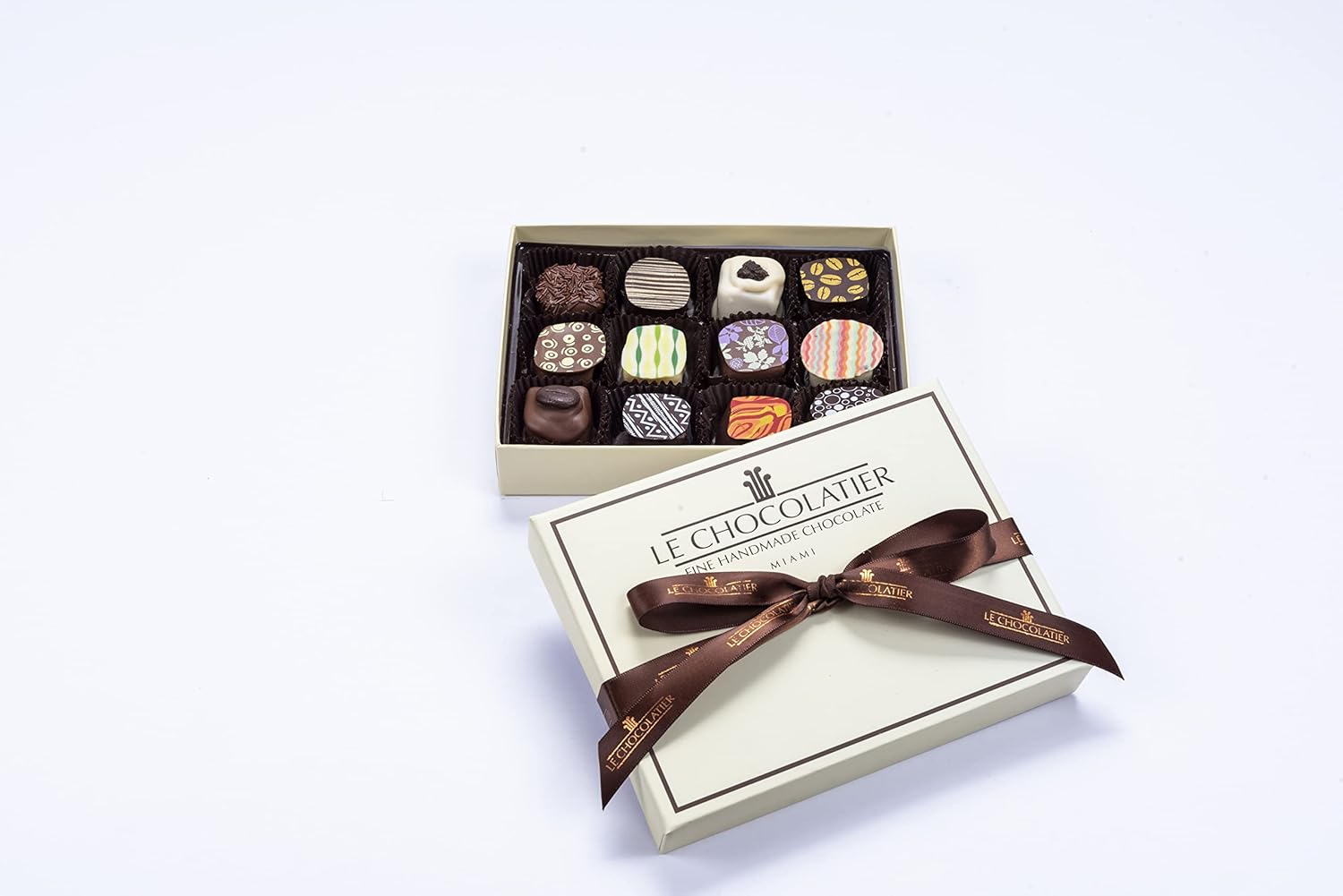 Le Chocolatier Signature Gourmet – Caja de regalo surtida de trufas de chocolate, trufas de chocolate de primera calidad, perfectas para regalos,
