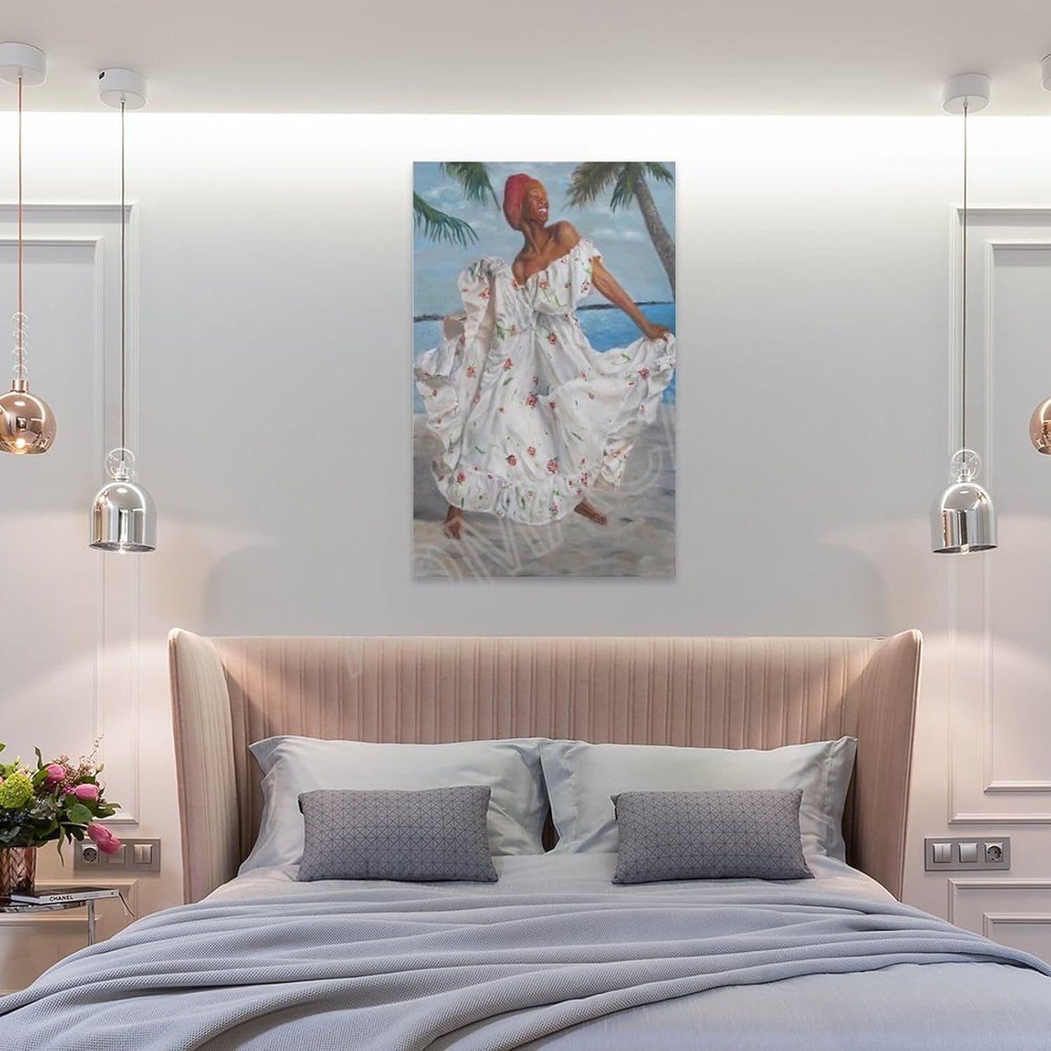 MOJDI Bonnie ODonnell’s Good Morning Happy Saturday Jamaican Dancer – Póster artístico, pintura en lienzo para dormitorio, sala de estar, decoración