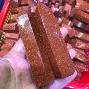 for 2PC Natural Gemstone Blue and Red Sandstone Point Golden Sand Quartz Crystal Stone Wands House Decorative Accessories Modern Piedras decorativas for 2PC Natural Gemstone Blue and Red Sandstone Point Golden Sand Quartz Crystal Stone Wands House Decorative Accessories Modern Piedras decorativas